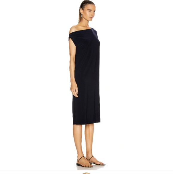 Norma Kamali Drop Shoulder Cocktail Dress Size XL - Picture 3 of 13